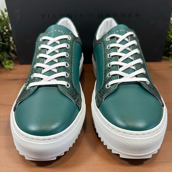 Tiannia Barnes Men's Billy Leather Low Top Sneaker Size 41 US 7.5 $350 - Picture 4 of 12